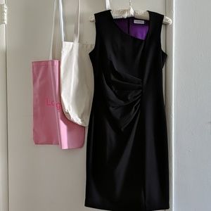 Calvin Klein Women's black sheath cocktail dress